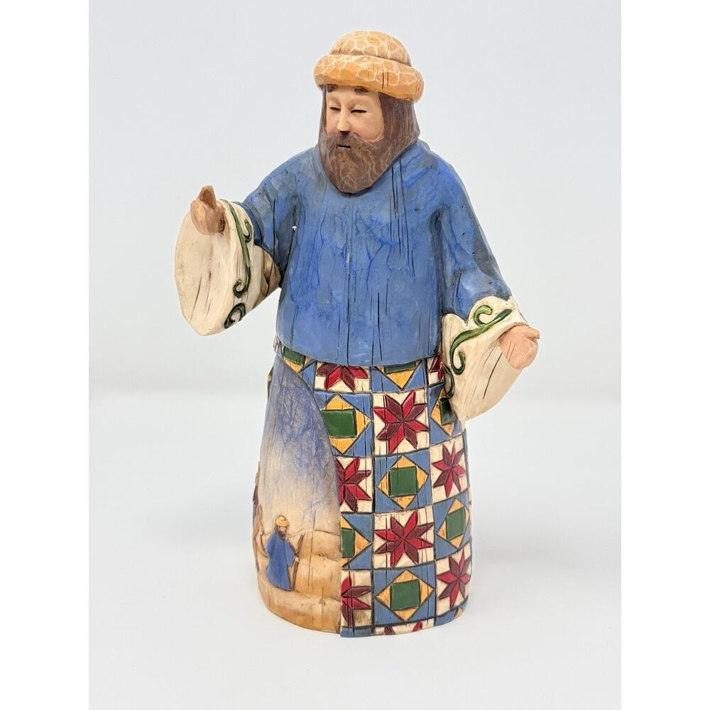 Jim Shore Heartwood Creek Nativity Joseph Joy to the World 2003 Figurine